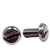 M6-1.00 x 20 mm Machine Screws, Slotted Pan Head, 18-8 Stainless Steel A2, Full Thread, DIN 85, Qty 100