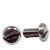 M6-1.00 x 40 mm Machine Screws, Slotted Pan Head, 18-8 Stainless Steel A2, Full Thread, DIN 85, Qty 100
