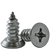 #8-18 x 3/8" Self-Tapping Screws, Undercut Phillips Flat Head, Type AB, 18-8 Stainless Steel, Full Thread, Qty 1000