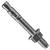 1/2"-13 x 4 1/4" Wedge Anchors, Ultrawedge, Zinc Cr+3, ICC Cracked and Uncracked Concrete Miami Dade Approved, Qty 25