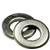 1/2" SAE Flat Washers, Zinc Cr+3, Low Carbon Steel, Qty 5