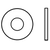1/2" USS Flat Washers, Zinc Cr+3, Low Carbon Steel, Qty 100