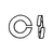 7/8" Hi-Collar Split Lock Washers, Zinc-Yellow Cr+6, Medium Carbon Steel, Qty 25