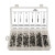 DISCO BLACK ALUMINUM SPLIT-TYPE RIVET ASSORTMENT