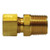 AMC 00068-0808 Light Pattern Adapter, 1/2 in Compression x 1/2 in Male NPTF, Brass