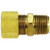 AMC 00088-0808 Drilled Through Tank Adapter, 1/2 in Compression x 1/2 in Male NPTF, Brass