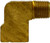 Midland Metal 00889-0404 90 Degree Elbow, Double Compression, 189 1/4 x 1/4 Elbow, Brass Fittings