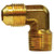 AMC 04049-0606-004 90 deg Elbow, 3/8 in SAE 45 deg Male Flared x 3/8 in Male NPTF, Brass