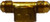 Midland Metal 10429 Branch Tee, 1/4 in SAE 45 deg Male Flared x 1/4 in SAE 45 deg Male Flared x 1/4 in FIP, Brass