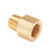 Midland Metal 120-1612 MAF/USA Adapters, MAF/USA PIPE, 1"Fpt x 3/4 Mpt Reducing Adapt, MAF/USA Brass Fittings