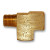 Midland Metal 127-8 MAF/USA Street Tees, MAF/USA PIPE, 1/2 Fipxmipxfip Bs Street Tee, MAF/USA Brass Fittings