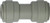 Midland Metal 20148P Union Connector, 7/8 in Push-In x 7/8 in Push-In, Plastic