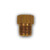 Mid-America Fittings 2202X6 Adapter, 3/8 in Male SAE Inverted Flared x 1/4 in Male SAE Inverted Flared, Brass