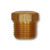 Mid-America Fittings 23152X2 Cored Hex Head Plug, 1/8 in MNPTF, Brass
