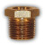 Mid-America Fittings 23228X6 Hex Bushing, 1/2 in MPT x 3/8 in FPT, 1 in, Brass