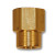 Mid-America Fittings 23308X6 Reducing Coupling, 1/2 in FPT x 3/8 in FPT, 1.38 in, Brass