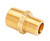 Mid-America Fittings 23325X12X8 Reducing Hex Nipple, 3/4 in MPT x 1/2 in MPT, Brass