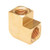 Mid-America Fittings 23508X4 90 deg Elbow, 1/2 in FPT x 1/4 in FPT, Brass