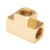 Mid-America Fittings 23700X4X2 Reducing Union Tee, 1/4 in NPTF x 1/4 in NPTF x 1/8 in NPTF, Brass
