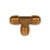 Midland Metal 244X10 MAF/USA Flare Tee, MAF/USA FLARE, 5/8 Bar Stock Tee, MAF/USA Brass Fittings