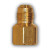 Midland Metal 246X6 MAF/USA Flare x Female Pipe, MAF/USA FLARE, 3/8x1/4 Flare Sae Fe Coupling, MAF/USA Brass Fittings