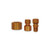 Midland Metal 261X7 MAF/USA COMP Nut, MAF/USA COMPRESSION, 7/16 Od Compression Nut Sae, MAF/USA Brass Fittings