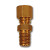 Midland Metal 282X2X1 MAF/USA Precision Grip Fittings - Connectors, MAF/USA COMPRESSION, 1/8 Od x 1/16 Mpt Pg Connector, MAF/USA Brass Fittings