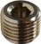 Midland Metal 28841 Countersunk Hex Plug, BSPT/BSPP Fittings, 1/4 Bspt C/S Hex Plug, Brass Fittings