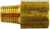 Midland Metal 28860 Adapters, BSPT/BSPP Fittings, 1/8 M Bspt x 1/8 Fip Adapter, Brass Fittings