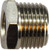 Midland Metal 28873 Hex Bushings, BSPT/BSPP Fittings, 1/4M Bspt x1/8F Bspp N-Pltd Bush, Brass Fittings