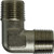 Midland Metal 28907 90 Deg Male Elbows, BSPT/BSPP Fittings, 3/8 x 3/8 Male Bspt Elbow, Brass Fittings