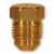 Midland Metal 39-6 MAF/USA Flare Plugs, MAF/USA FLARE, 3/8 Od Flare Plug, MAF/USA Brass Fittings