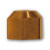 Midland Metal 40-10 MAF/USA Flare Cap, MAF/USA FLARE, 5/8 Flare Cap, MAF/USA Brass Fittings