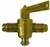 Midland Metal 46117 Shut-Off Cock, 3/8 in Nominal, Male Flared, Forged Brass Body