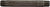 Midland Metal 51028 Seamless Pipe Nipple, 1/4 in MPT x 1/4 in MPT, 5 in L, Stainless Steel, SCH 80 Schedule