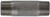 Midland Metal 51109 Seamless Pipe Nipple, 1 in MPT x 1 in MPT, 6 in L, Stainless Steel, SCH 80 Schedule, 3000 lb
