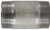 Midland Metal 51160 Seamless Pipe Nipple, 2 in MPT x 2 in MPT, Close L, Stainless Steel, SCH 80 Schedule