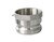 Midland Metal 63920 Cam and Groove Adapter, 6 in Type A x 6 in FNPT, Stainless Steel