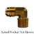 AMC 704049-0608 90 deg Elbow, 3/8 in SAE 45 deg Male Flared x 1/2 in MIP, Brass