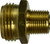 AMC 707478-121208 Rigid Adapter, 3/4 in MGH x 3/4 in Male NPTF, Brass