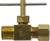 AMC 709101-0402 Needle Valve, 1/4 x 1/8 in Nominal, Compression x MIP, Brass Body