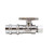Midland Metal 746570 Press Fit Straight Supply Stop, 1/2 x 3/8 in Nominal, Press x Compression