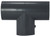 Midland Metal 801020 Pipe Tee, 2 in Slip x 2 in Slip x 2 in Slip, PVC, Gray, SCH 80 Schedule