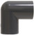Midland Metal 806007 90 deg Elbow, 3/4 in Slip x 3/4 in Slip, PVC, Gray, SCH 80 Schedule