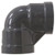Midland Metal 808007 90 deg Elbow, 3/4 in FIP x 3/4 in FIP, PVC, Gray, SCH 80 Schedule