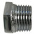 AMC 81110-0604 Hex Bushing, 3/8 in MPT x 1/4 in FPT, Brass, Chrome-Plated