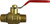 Midland Metal 944111 Mini Ball Valve, 1/4 x 1/2 in Nominal, MIP x MIP, 200 psi WOG Pressure