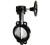 Midland Metal 9650G6 Butterfly Valve, 6 in Nominal, Flangeless, Ductile Iron Body