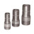 Buchanan Rubber CNT-150CR-SP Crimplok Combination Nipple, 1-1/2 in Hose Barbed x 1-1/2 in MIP, Steel