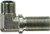 Midland Metal FS270188 90 deg Bulkhead Union Elbow, 1/2 in Male ORFS x 1/2 in Male ORFS, Steel
